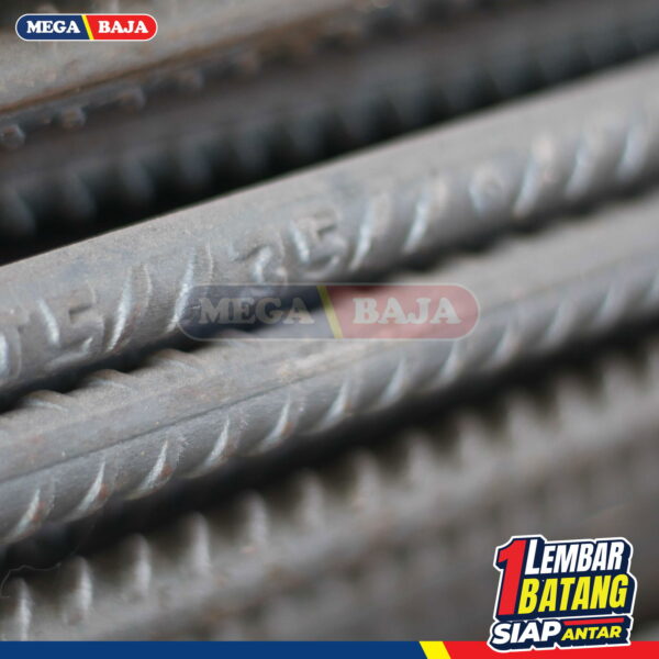 Besi Beton LTS Ulir 25 mm X 12 M | Lurus TS 420