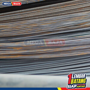 Besi Beton MS Ulir 8 mm X 12 M | Tekuk TS 420