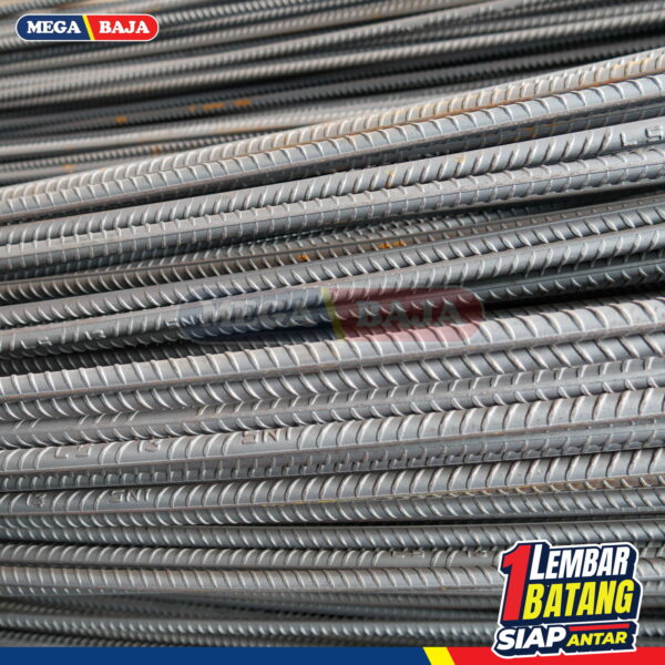 Besi Beton MS Ulir 16 mm X 12 M | Lurus TS 280