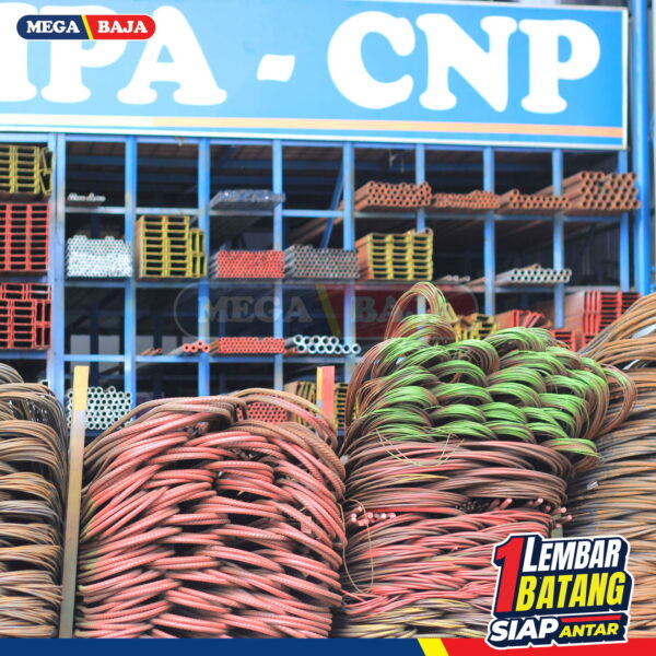 Besi Beton MS Ulir 25 mm X 12 M | Lurus TS 280