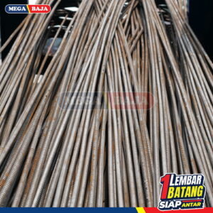 Besi Beton MS Ulir 38 mm X 12 M | Lurus TS 280