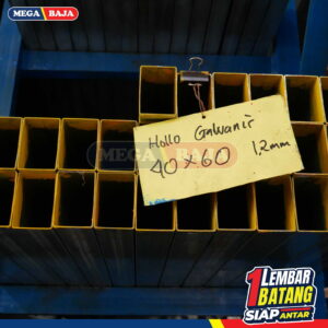 Hollo Galvanis 20 mm X 40 mm X 6.000 mm | Grade Biru