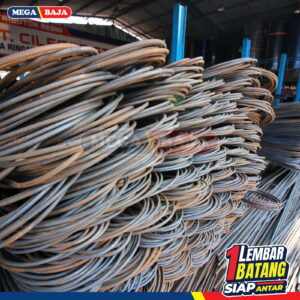 Besi Beton Perwira Polos 12 mm X 12 M | Lurus TP 280