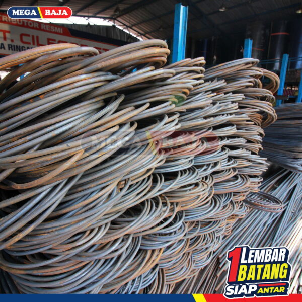 Besi Beton Perwira Polos 12 mm X 12 M | Lurus TP 280