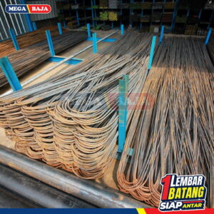 Besi Beton PSI Ulir 25 mm X 12 M | Tekuk TS 280