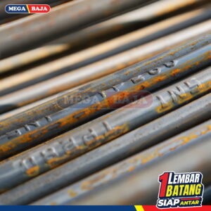Besi Beton Perwira Polos 38 mm X 12 M | Lurus TP 280