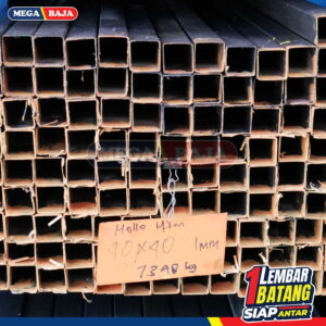 Hollo Galvanis 40 mm X 40 mm X 6.000 mm | Grade Kuning