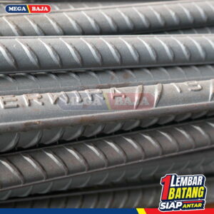 Besi Beton Perwira Ulir 25 mm X 12 M | Tekuk TS 420