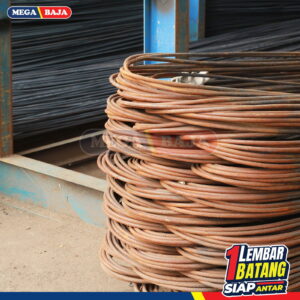 Besi Beton Polos 8 mm X 12 M | Tekuk TP 280