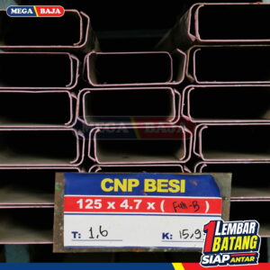 CNP Besi Cilegon Steel 100 mm x 50 mm x 6000 mm | Grade Hijau Muda
