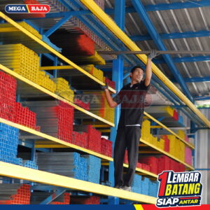 Hollo Hitam 40 mm X 60 mm X 6.000 mm | Grade Putih