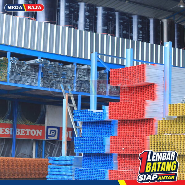 Hollo Galvanis SPINDO 17 mm X 17 mm X 6.000 mm | Grade Hijau Muda