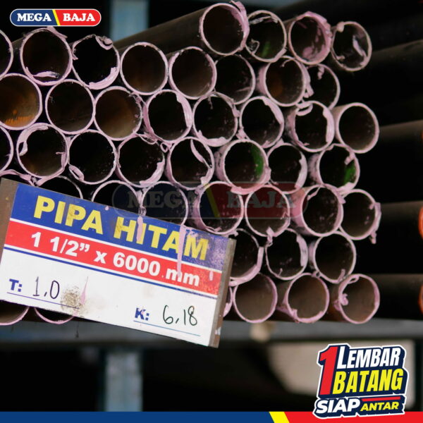 Pipa Hitam 1/2  x 6 | Grade Putih