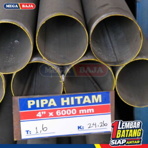 Pipa Hitam 2  x 6 | 3,70 mm