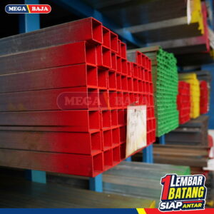 Hollo Galvanis Spindo 35 x 35 Grade Merah