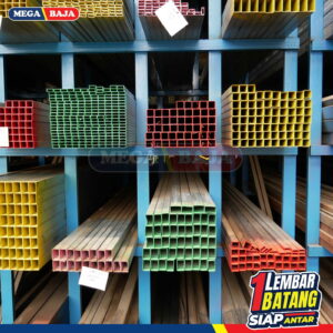 Hollo Galvanis Spindo 35 x 55 x 6 Grade Merah