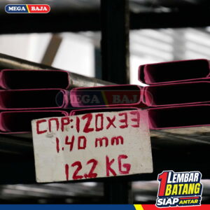 CNP Besi Cilegon Steel 150 mm x 47 mm x 6000 mm | Grade Ungu